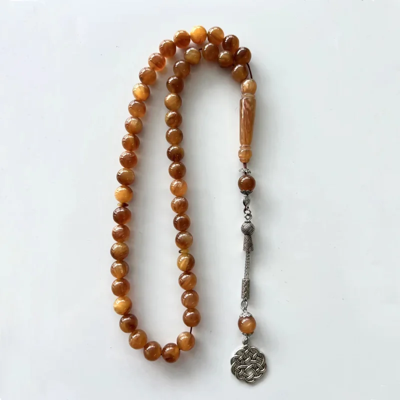 10mm 45 Beads Clear Crystal Tasbih Resin Muslim Gift Rosary Bead Islamic Prayer Beads Jewelry