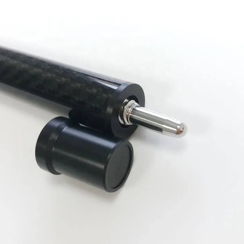Jassinry latest Carbon Pool middle cue extensions for Uni-lock cues 12cm Billiard cue extenders to connect butt and shaft