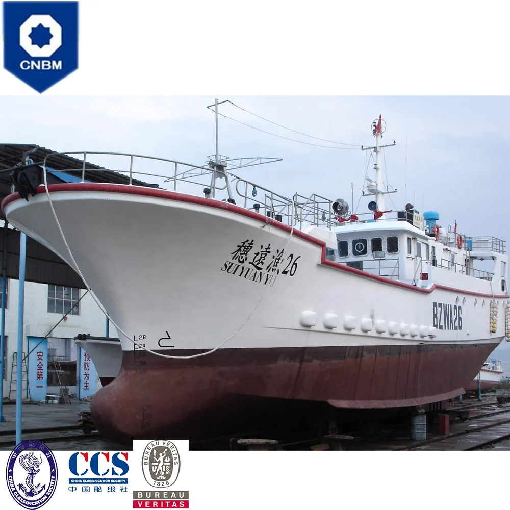 
98ft China Shipyard Fiberglass Hull Material Cooling Sea Water Commercial Tuna Longline Fishing Boat for Sale 