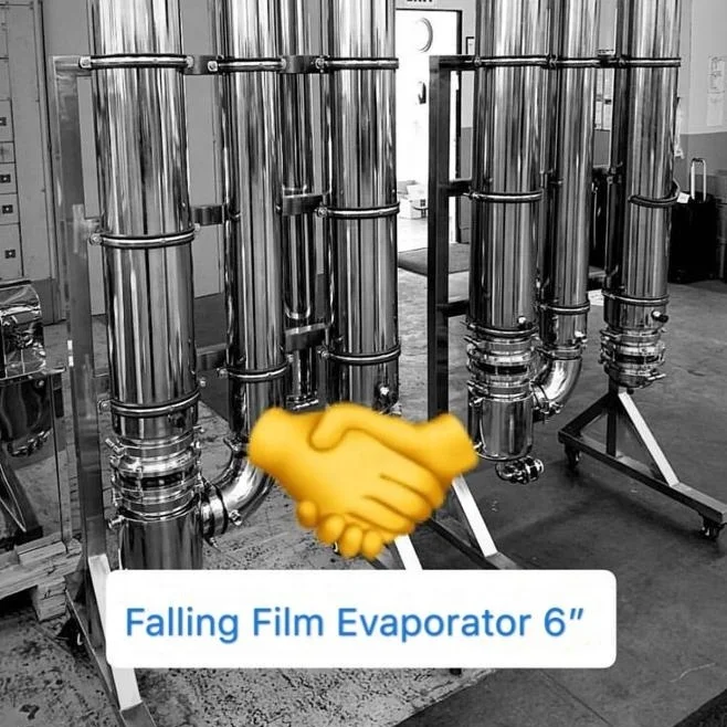 200 liters ethanol recovery Falling film evaporator with high efficient