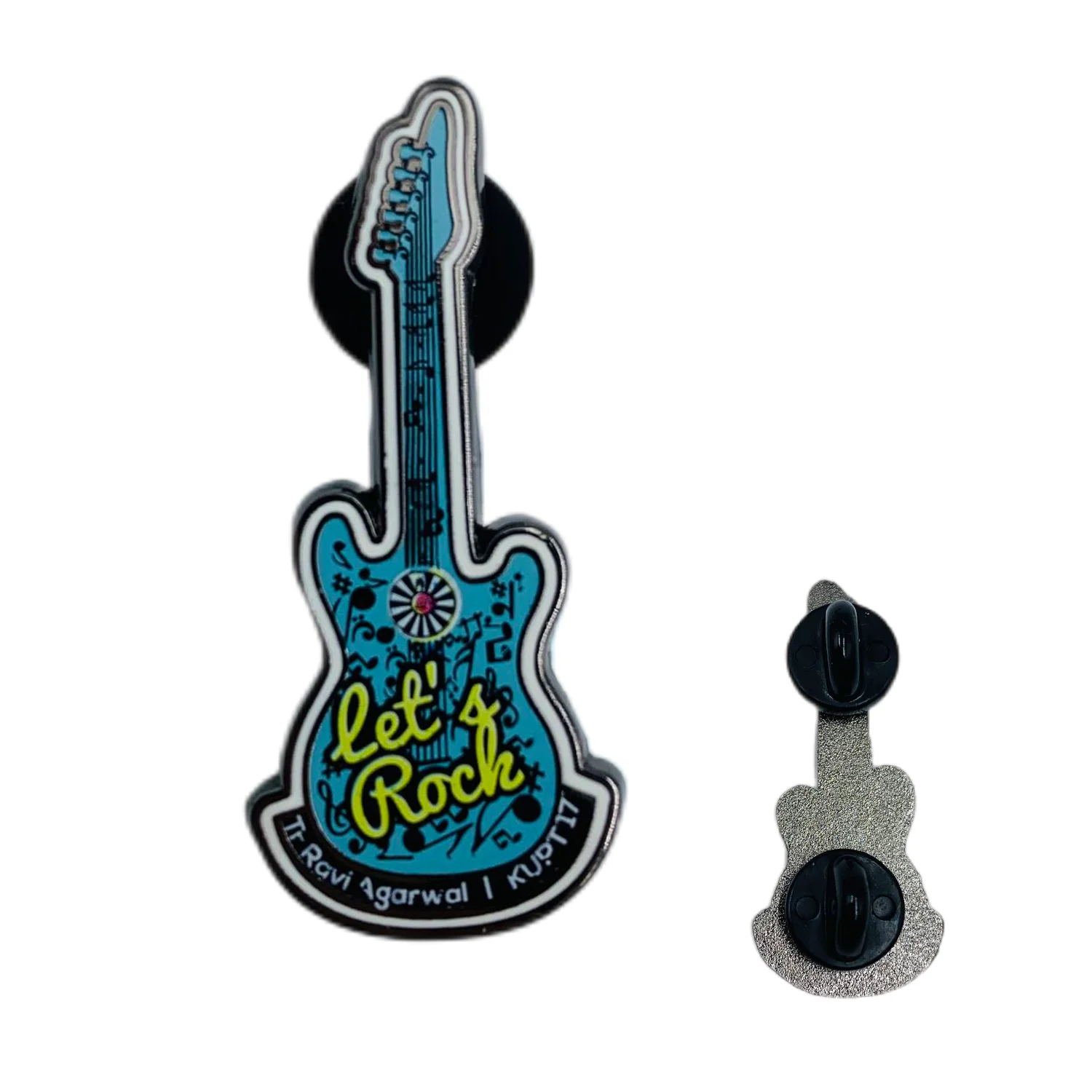 Xieyuan Wholesaler Design Hard Rock Custom Musical Instruments Guitar Piano Badge Pins With Soft Enamel Lapel Pin