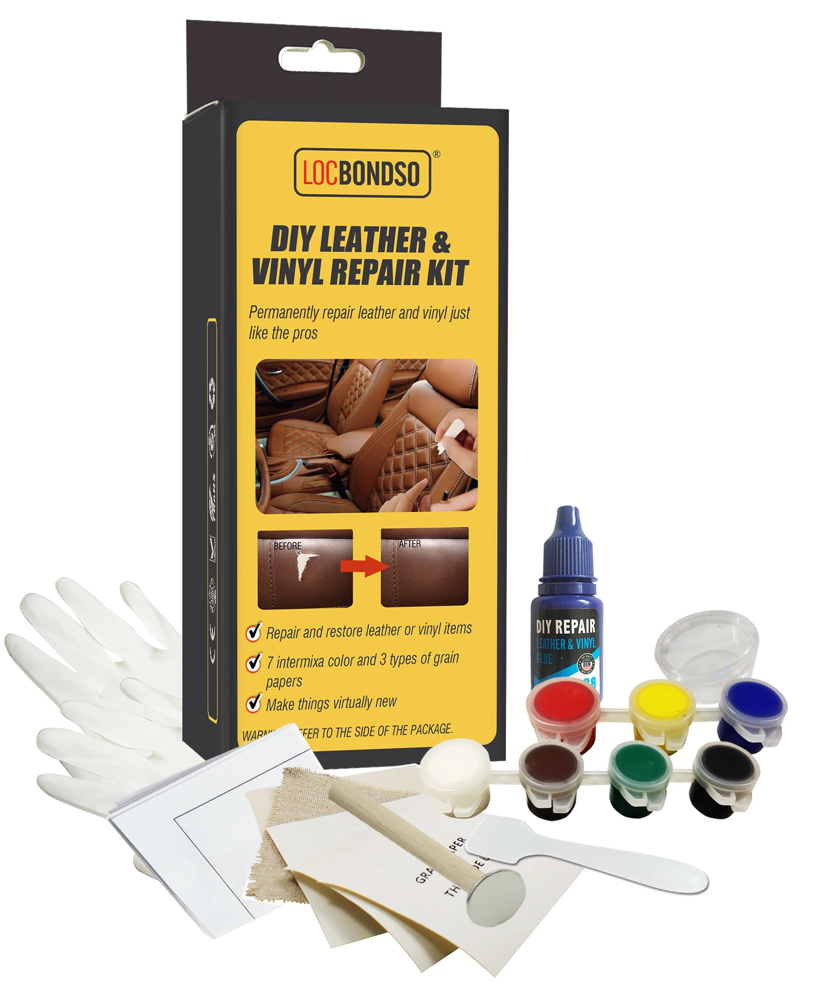 
Factory direct sale DIY car seat repair kit, adjustable leather products quick repair kit tool 