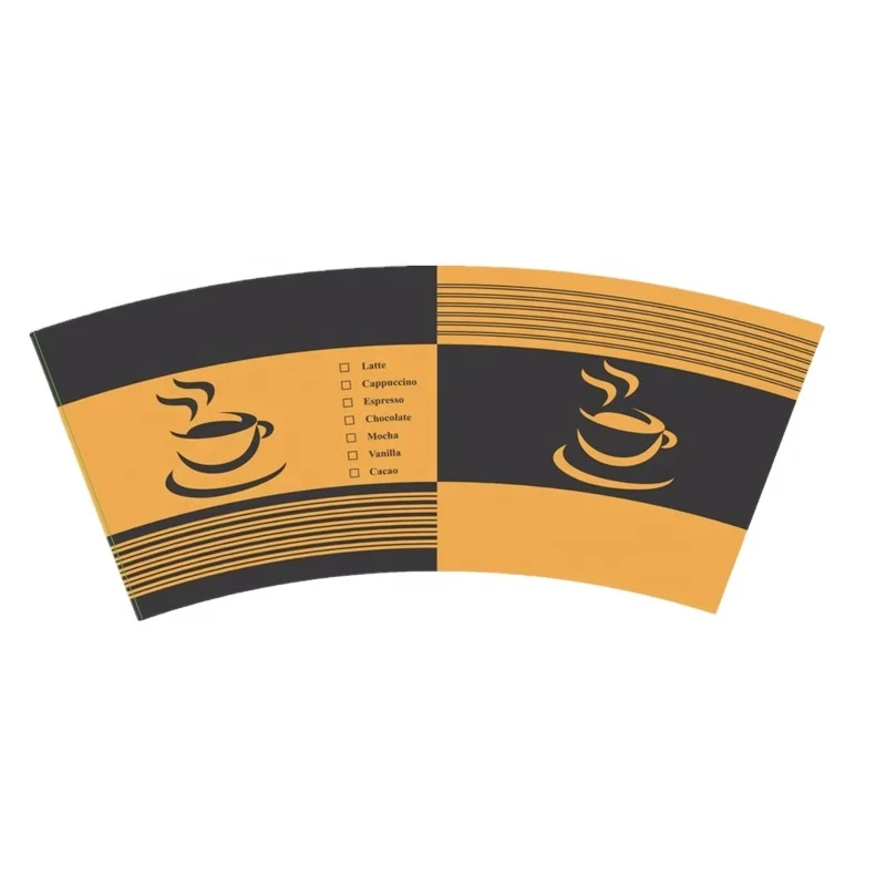 PE Coated Paper Cup Blanks Paper Fan for Paper Cup