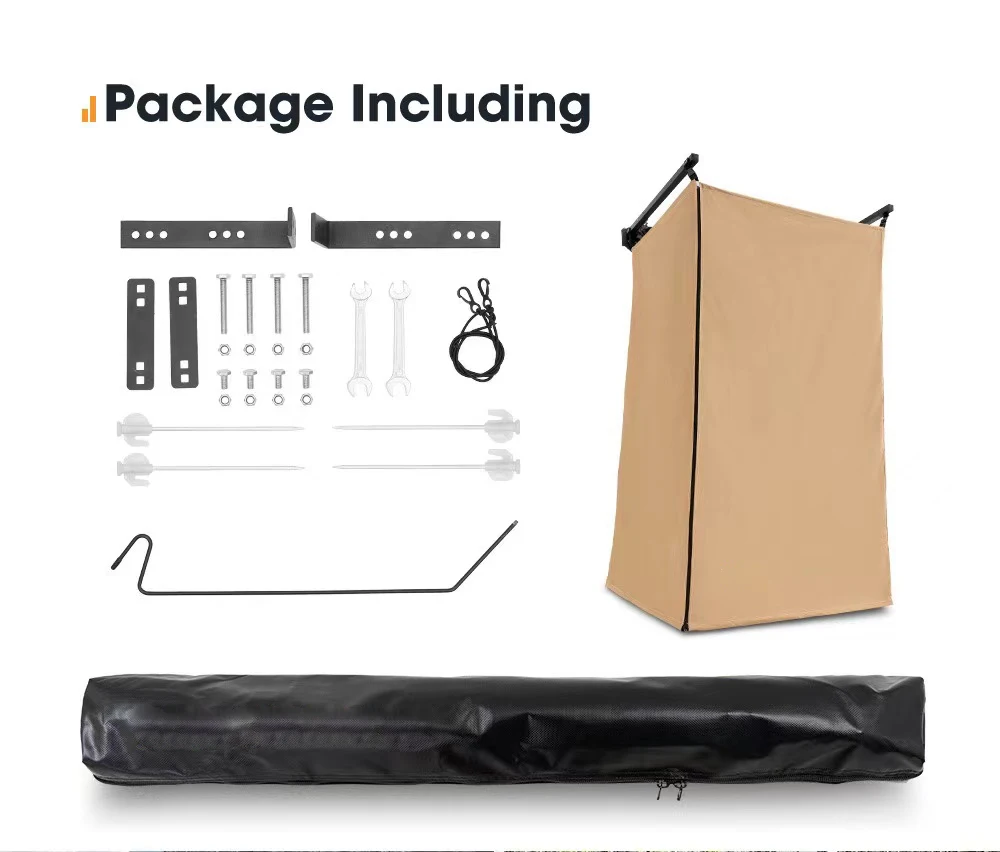 Yescampro Overland Equipment Car Side Shower Room 4wd Camp Accessories Car Shower Awning 4x4 Camping