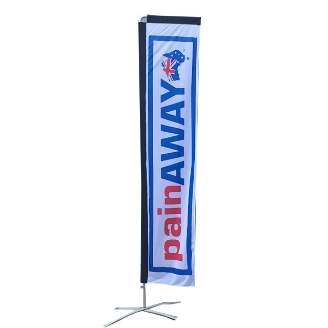 outdoor advertising telescopic wind beach sail flag pole feather flag banner
