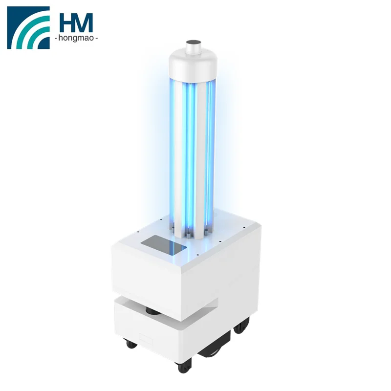 Intelligent disinfect ultraviolet robot uvc light sterilizer uv c mobile disinfection robot deep uv light uv desinfection robot