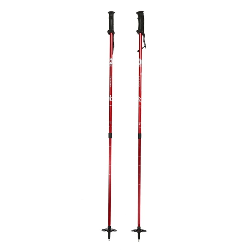Custom Special Ski Pole for Adults and Children 2-section Adjustable Telescopic Mountaineering Outdoor Four-season Hiking