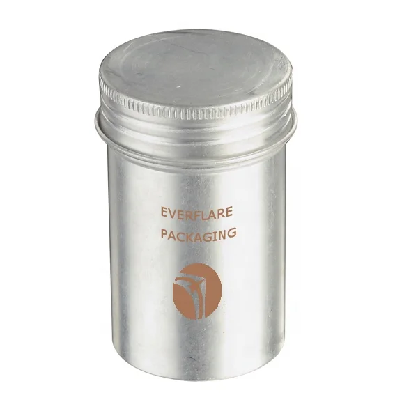 good designed empty recyclable natural aluminum box cream cosmetics spices candy tin cans