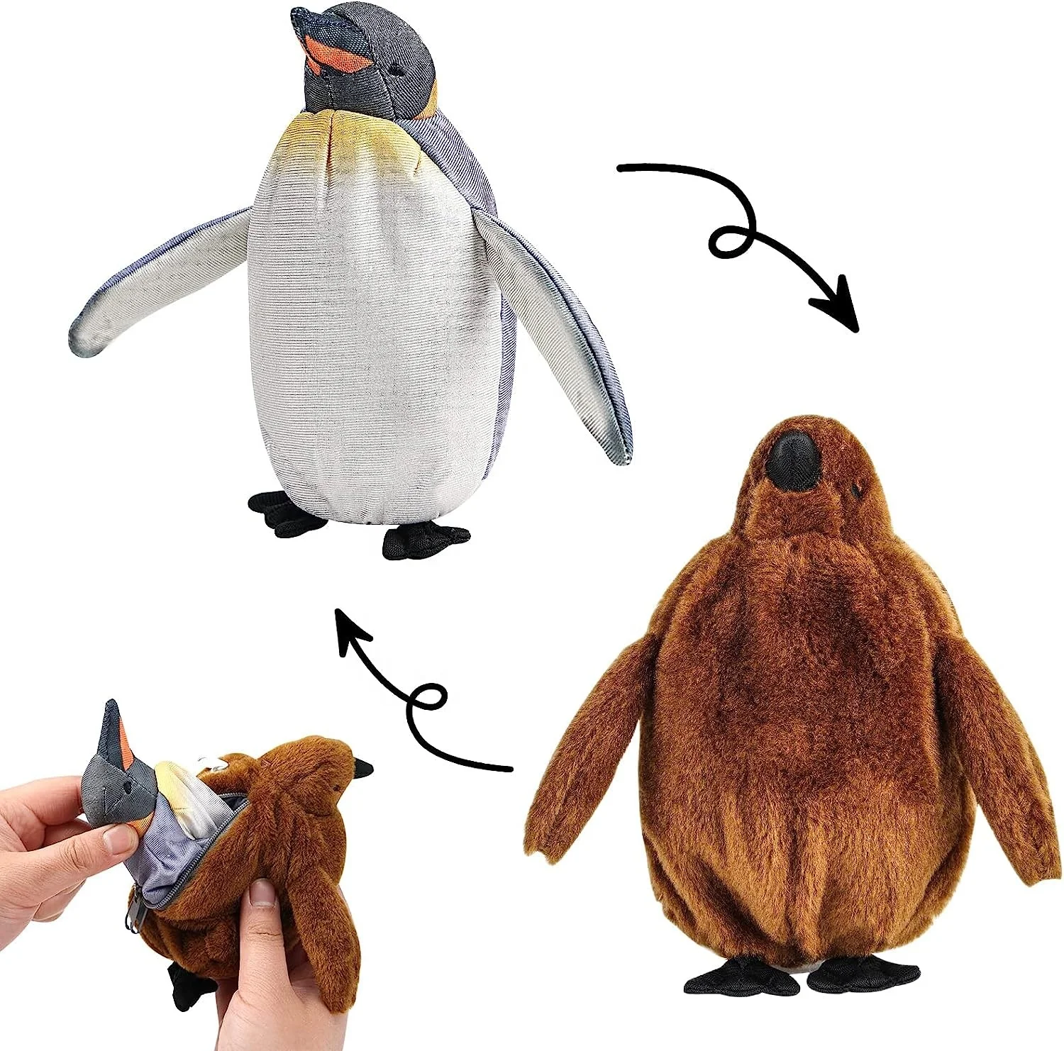 Penguin Plush Toys Have Three Forms,Penguin Plush Animal Toys, Cute Plush Animal Toys