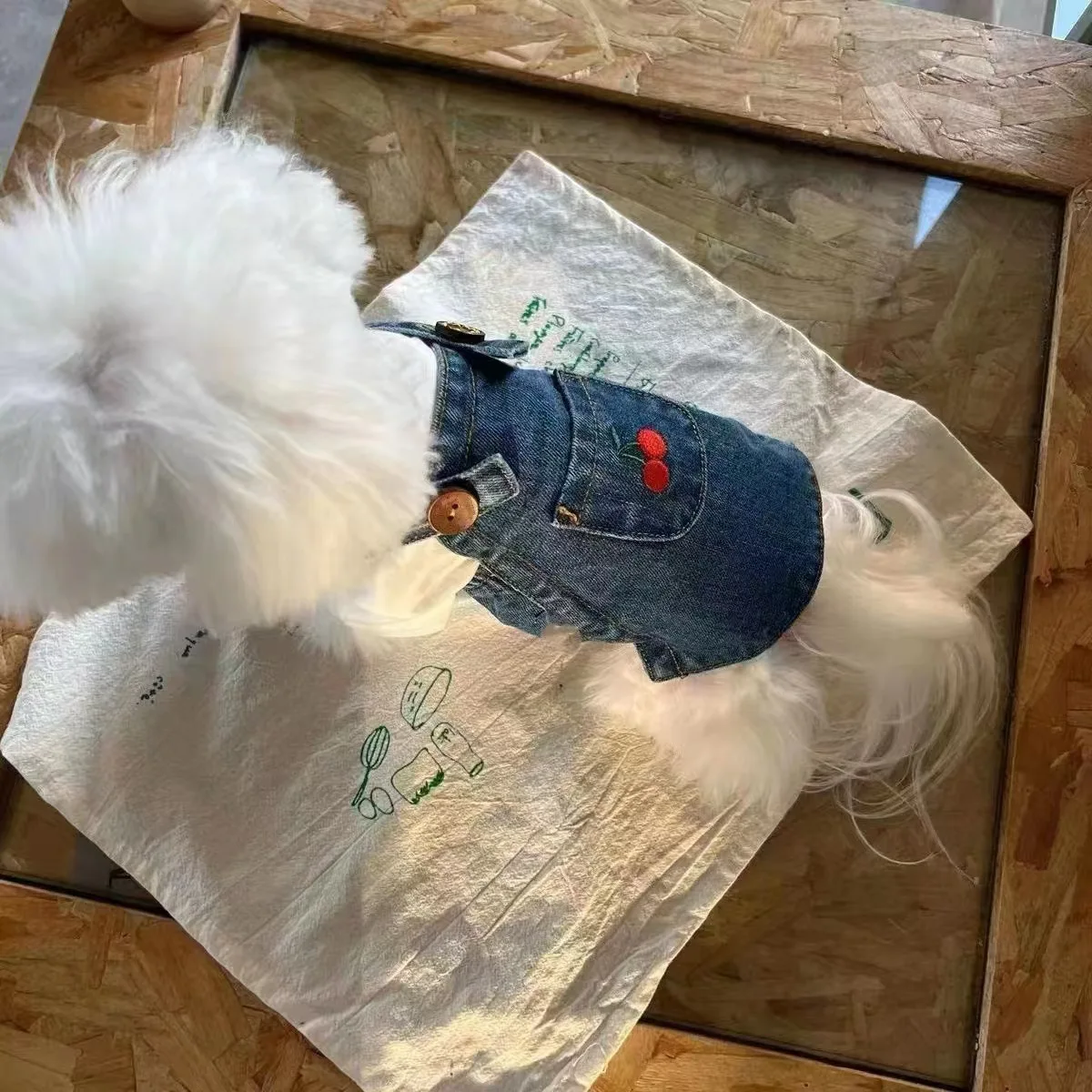 2024 New Arrival Pet Clothes Dog Spring Summer Clothes Denim Vest Jeans Dress Puppy Clothing