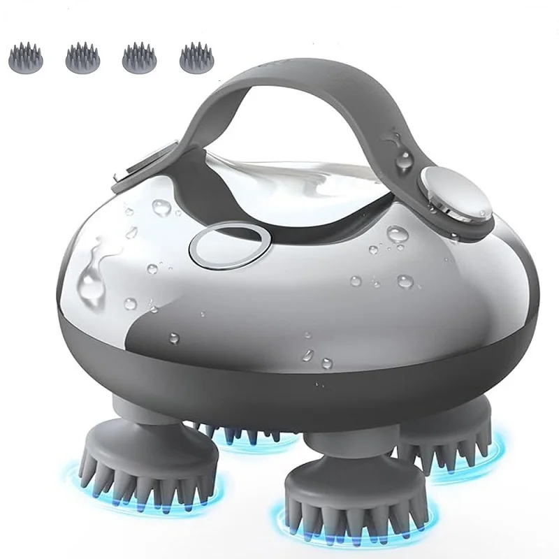 Smart Scalp Massager Portable Heated Head Massage Brush Electric Head Massager for Stress Relief