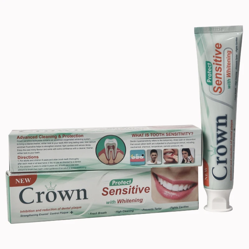 Wholesale Custom Private Label Adult Fluoride Sensitive Whitening Fresh Breath Toothpaste Manufacturer