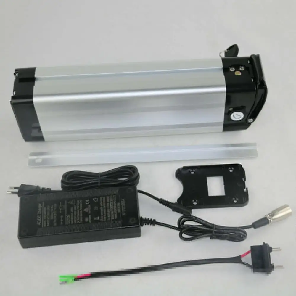 24V 10Ah 350W Li-ion E-bike Battery for Electric Bicycle Two Output 24v 10ah lithium silver fish battery pack