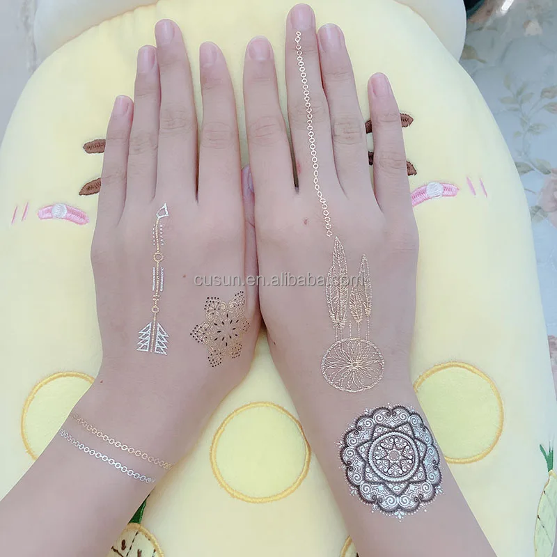 Custom Adult Arm Hand Skin Body Transfer Stickers Temporary Tattoo For Women Men
