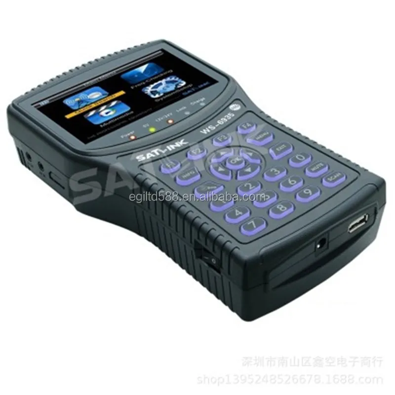  Satlink WS-6935 Новый arriavel цифровой спутниковый локатор искатель DVB-T Finder метр
