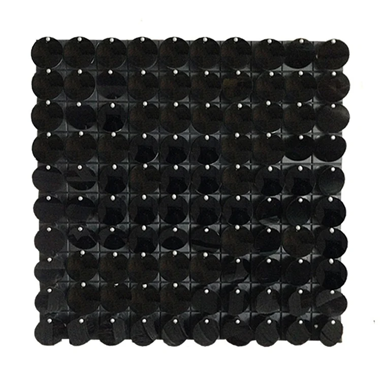 
3d Factory Directly Wholesale Air Active Decoration Pet Decorative Shiny Decor Advertising Board Shimmer Sequin Wall Panel 