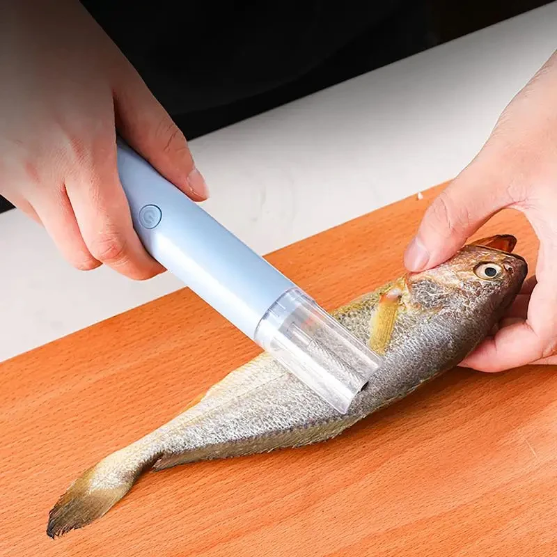 Fast Fish Scale Remover Fish Descaler Tool Skin Brush Scraping Cleaning Peeler