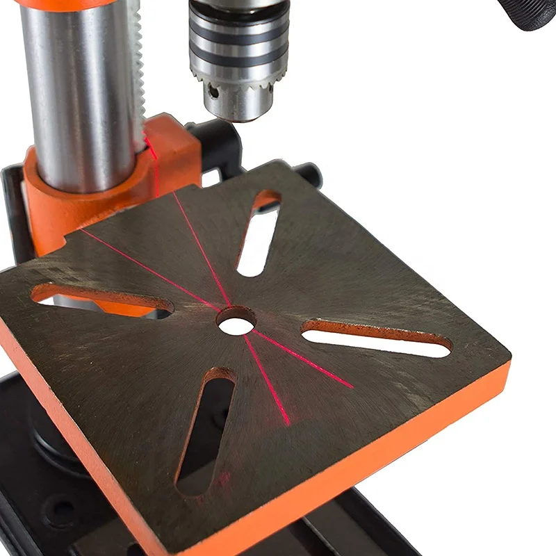 Guaranteed Quality 5 Speed 13mm 16mm 500W Cross Laser Guide Bench Mounted Drill Press Machine