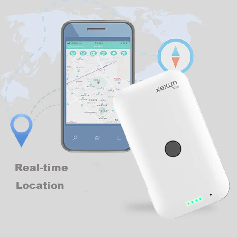 Xexun GPS Tracker  GPS Tracking Device SOS Two-way Communication Call Button for Elderly Kids Athlete