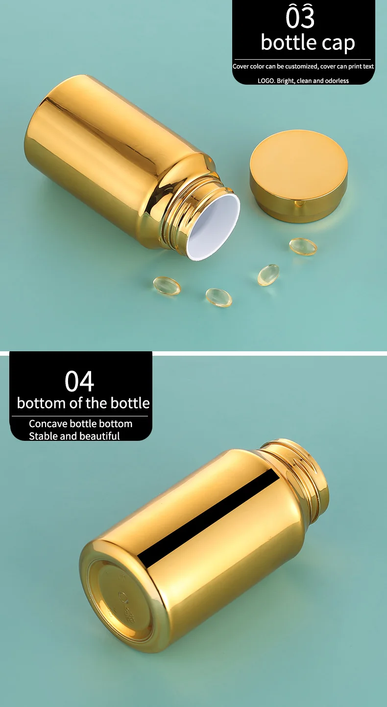 80 120 150 ML gold Unique Shaped Plastic Bottles Ceramic Candy Jars For Table Decoration Pumpkin Toy Candy Jar