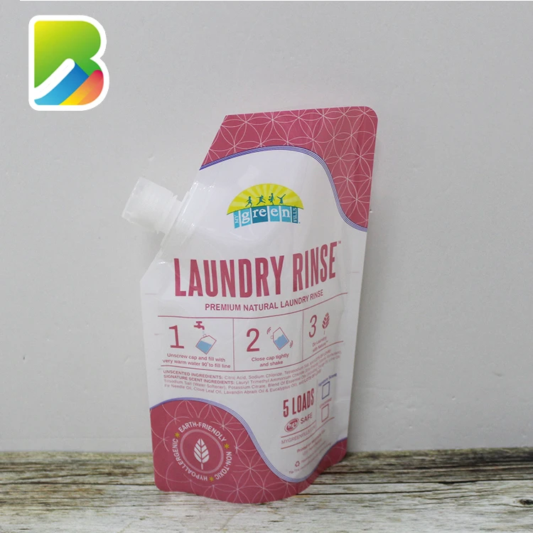 For Liquid Clear Bag Zip Lock Drink Spout And Handle Packaging Oil Promotional Fruit Spouted Pesto Sauce Stand Up Pouch With Tap