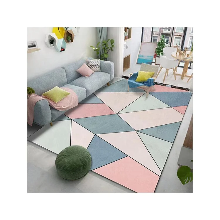 Низкая цена, коврики и коврики, 100% полиэстер, 3D печать, моющийся Противоскользящий напольный ковер для гостиной, коврик