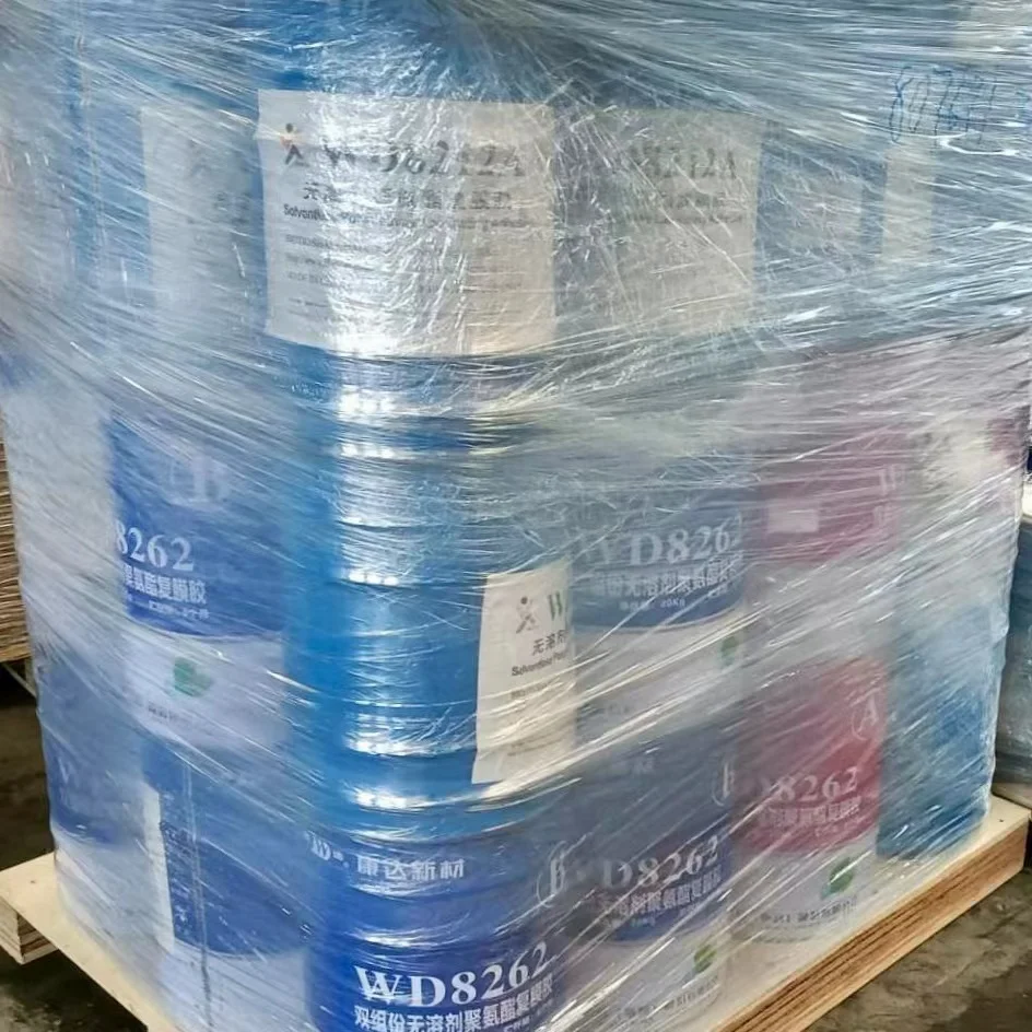 Two-component solventless PU laminating adhesive for laminating of  plastic film with Aluminium film