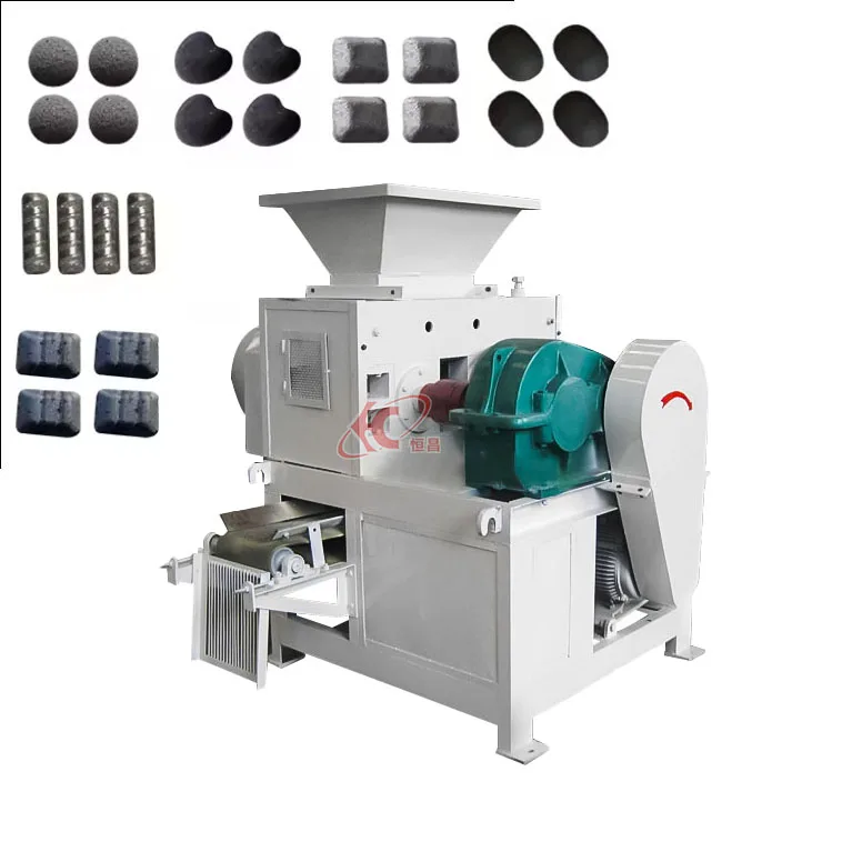 Coke Gypsum Iron Lime Aluminum Powder Sludge Carbon Black Coal Dust BBQ Charcoal Briquette Press Making Machine