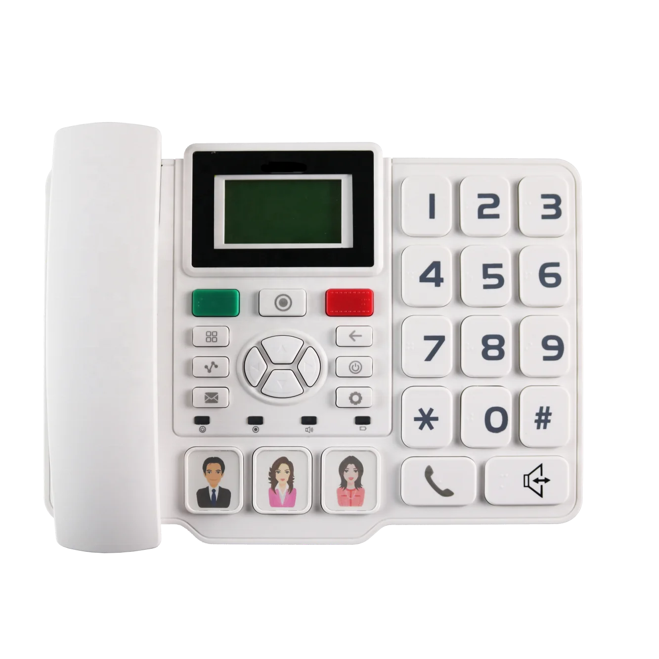 Kaer Fixed Wireless Phone Support 4G Network SOS Button for Parents and Elder People Big Button Fixed Wireless Phone