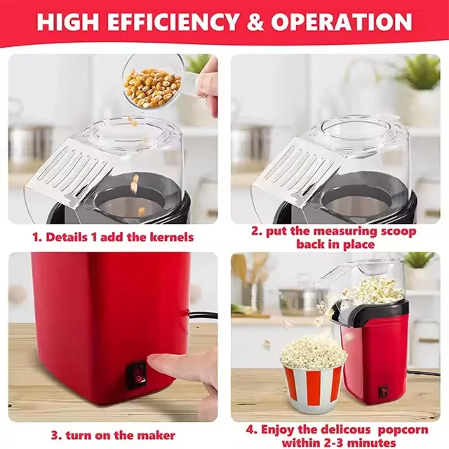 Most Popular Easy Operation Caramel Popcorn Maker Puffed Rice Popcorn Machine Mini Popcorn Maker