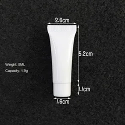 P-lan Stock High Quality Cosmetic PP Soft Tube Empty White Makeup Squeeze Face Cream Lotion Tube For Personal Care