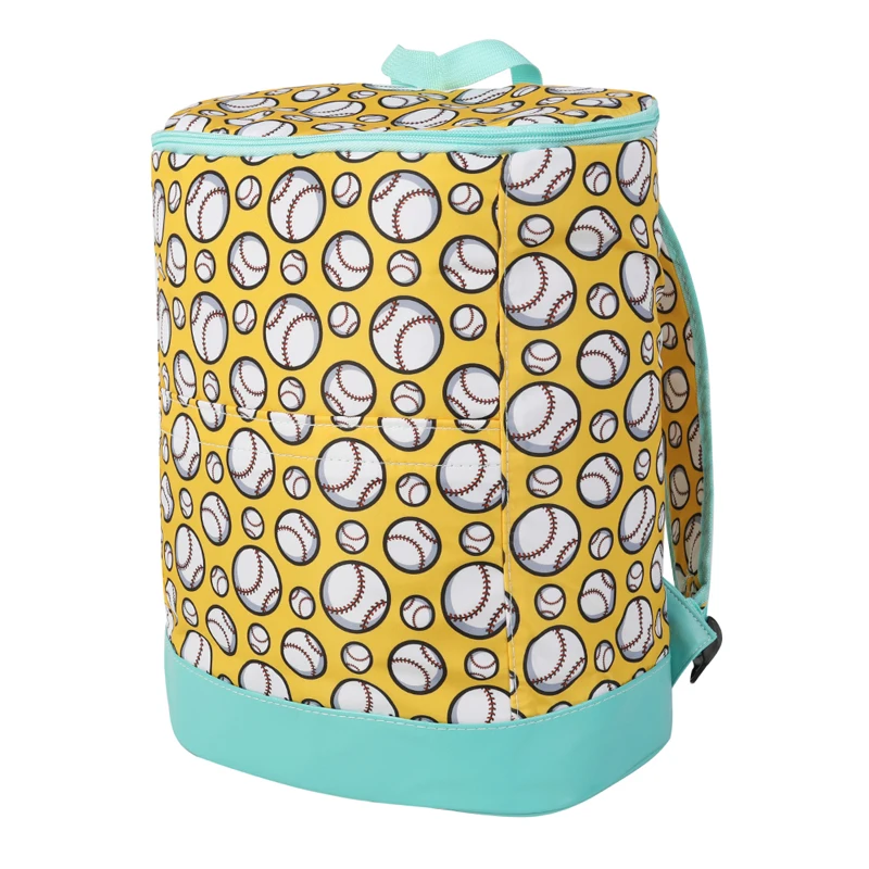 Wingtumarket outdoor picnic bag cooler large leopard print stripe zipper sunflower marble thermal insulated back pack cooler bag