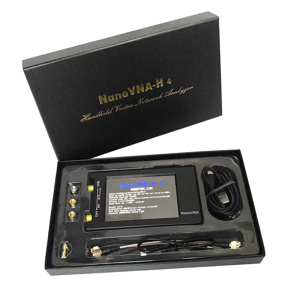 NanoVNA-H4 4 дюймовыйсенсорный экран 50 кГц ~ 1,5 ГГц nanovna вектор сетевой анализатор HF VHF UHF анализатор антенны