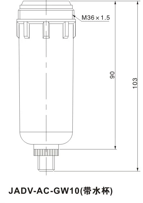 
With cup air-compressor parts for air filter Pneumatic auto drain valve 
