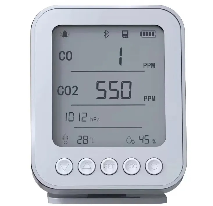 Дропшиппинг, оптовая продажа с завода, детектор угарного газа Co2 CO, датчик влажности, температуры, давления воздуха, bluetooth, монитор качества воздуха