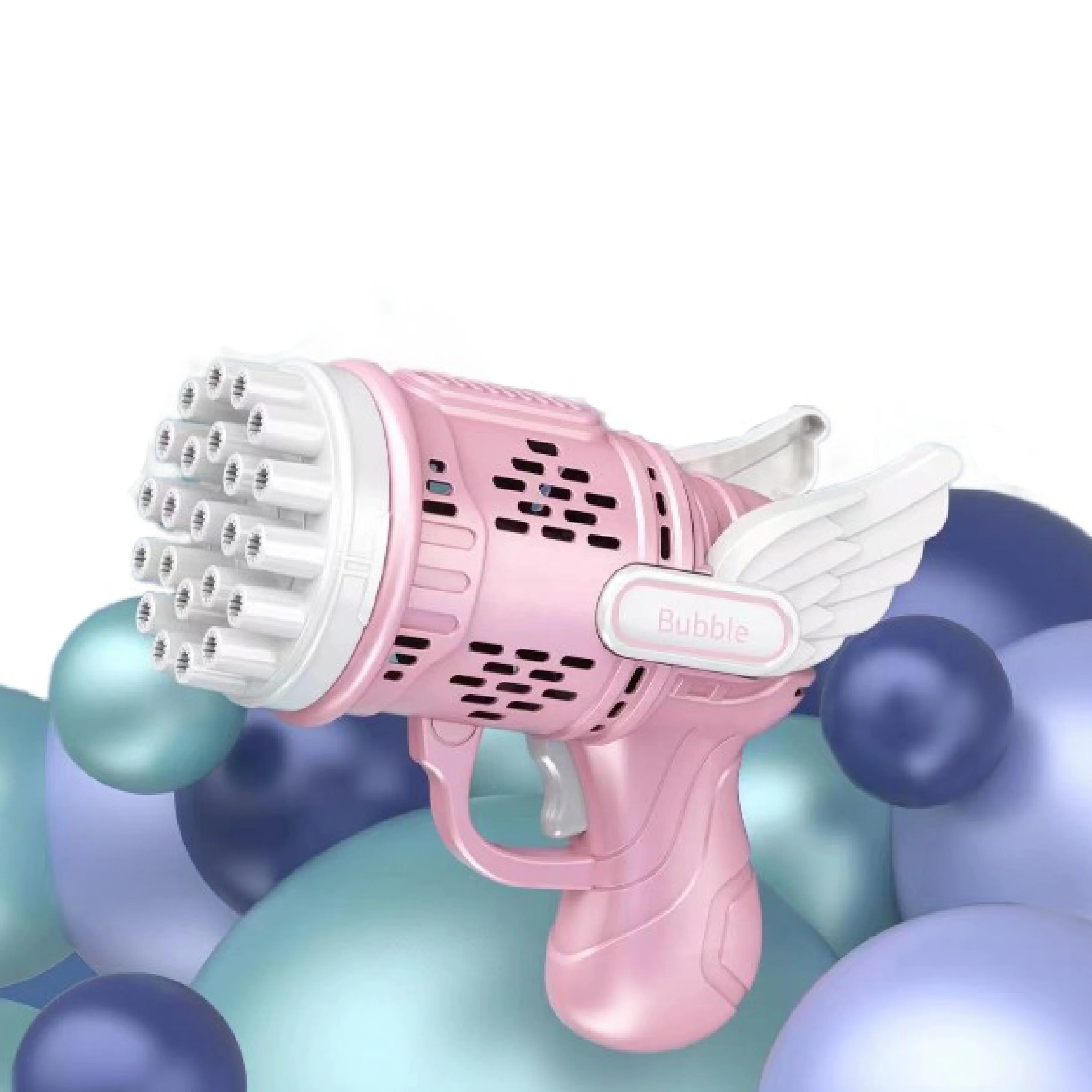 2022 Hot Selling Summer Outdoor toys Rocket Gatling Bubble gum Machine 23 Holes Super Multi-Bubble Automatic Bazooka Bubble Guns