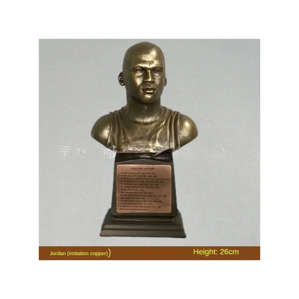 Wholesale 26cm Resin NBA Star Dolls Custom Kobe Curry James Model Statues for Office Home Decoration Ornaments Souvenirs