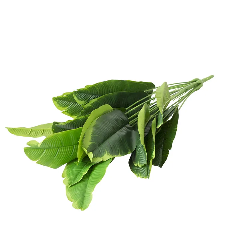 Modeling Simulation Plant Green Leaves Decorative 18 Head Banana Leaves Wedding Scene Layout Bonsai