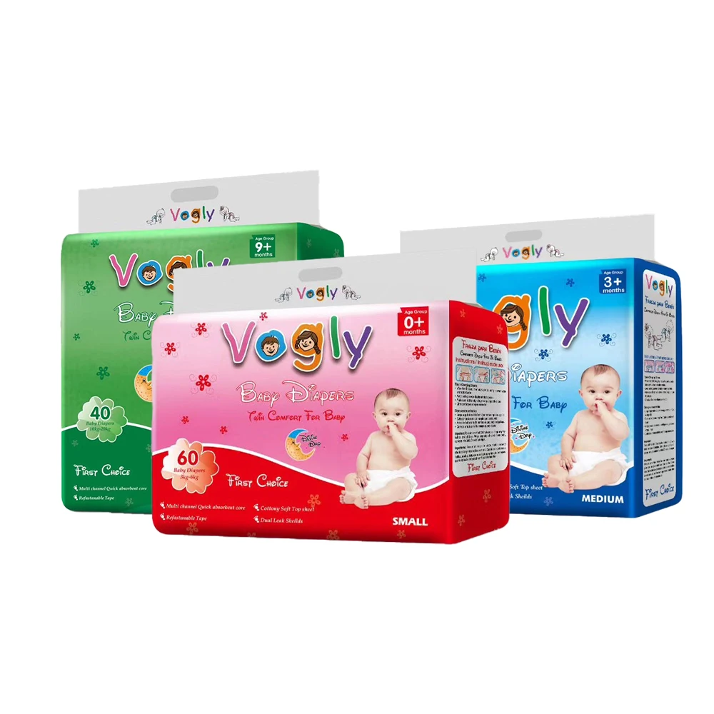 China Factory Wholesale Bulk Low Cheap Price Breathable Quick Dry Super Absorbent Disposable Baby Diaper Kid Nappies for Africa