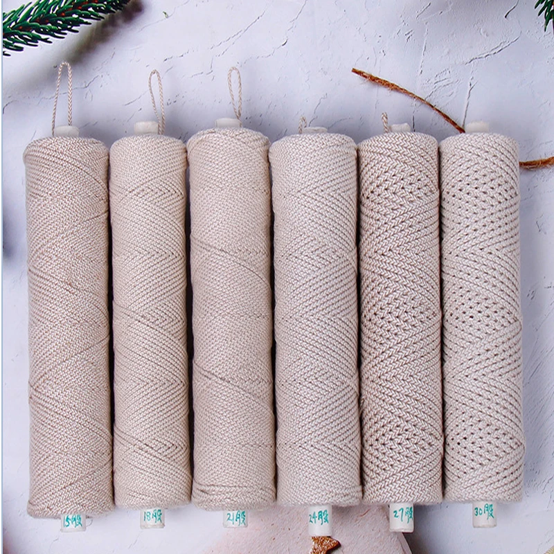 paper interweaved wick roll smokeless 100% natural Eco braided Candle Cotton Wick Roll manufacturer