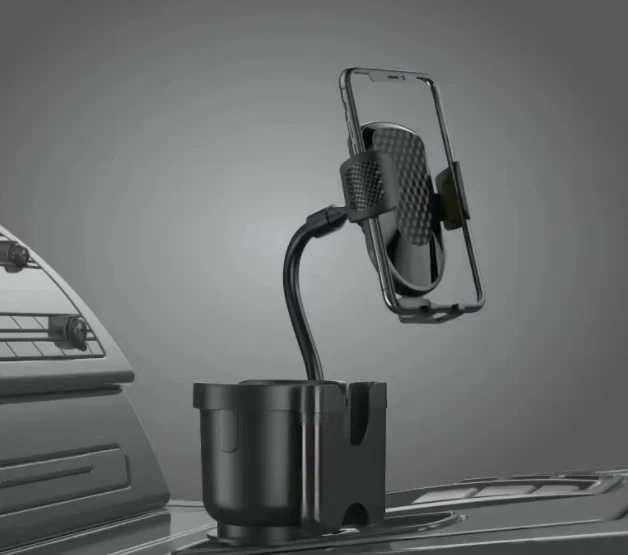 3 in 1 Adjustable Long Gooseneck Design Drink Expander Car Cup Holder Phone Mount For Cell Phone