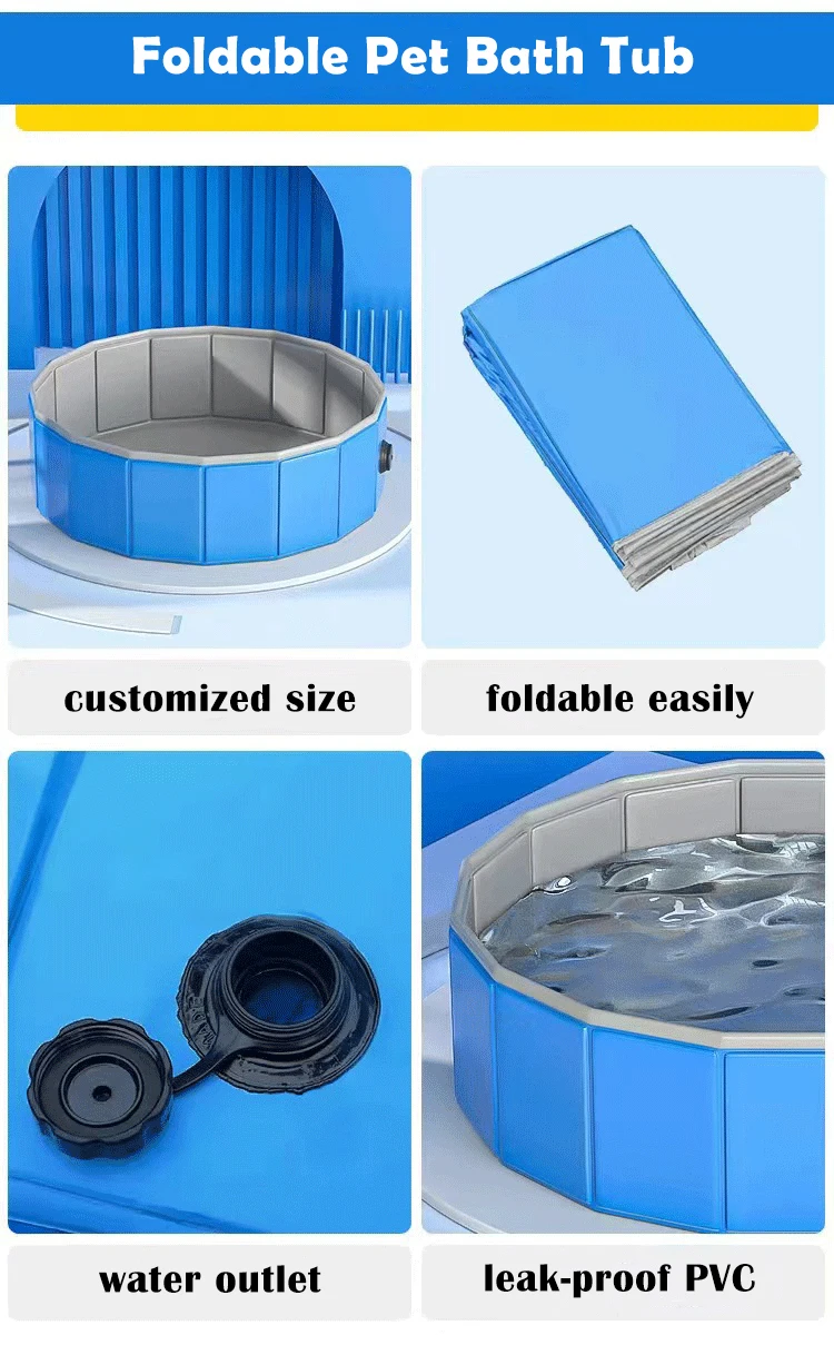 Hot Sale Portable Pet Bath Tub Foldable PVC Outdoor Dog Swimming Pool