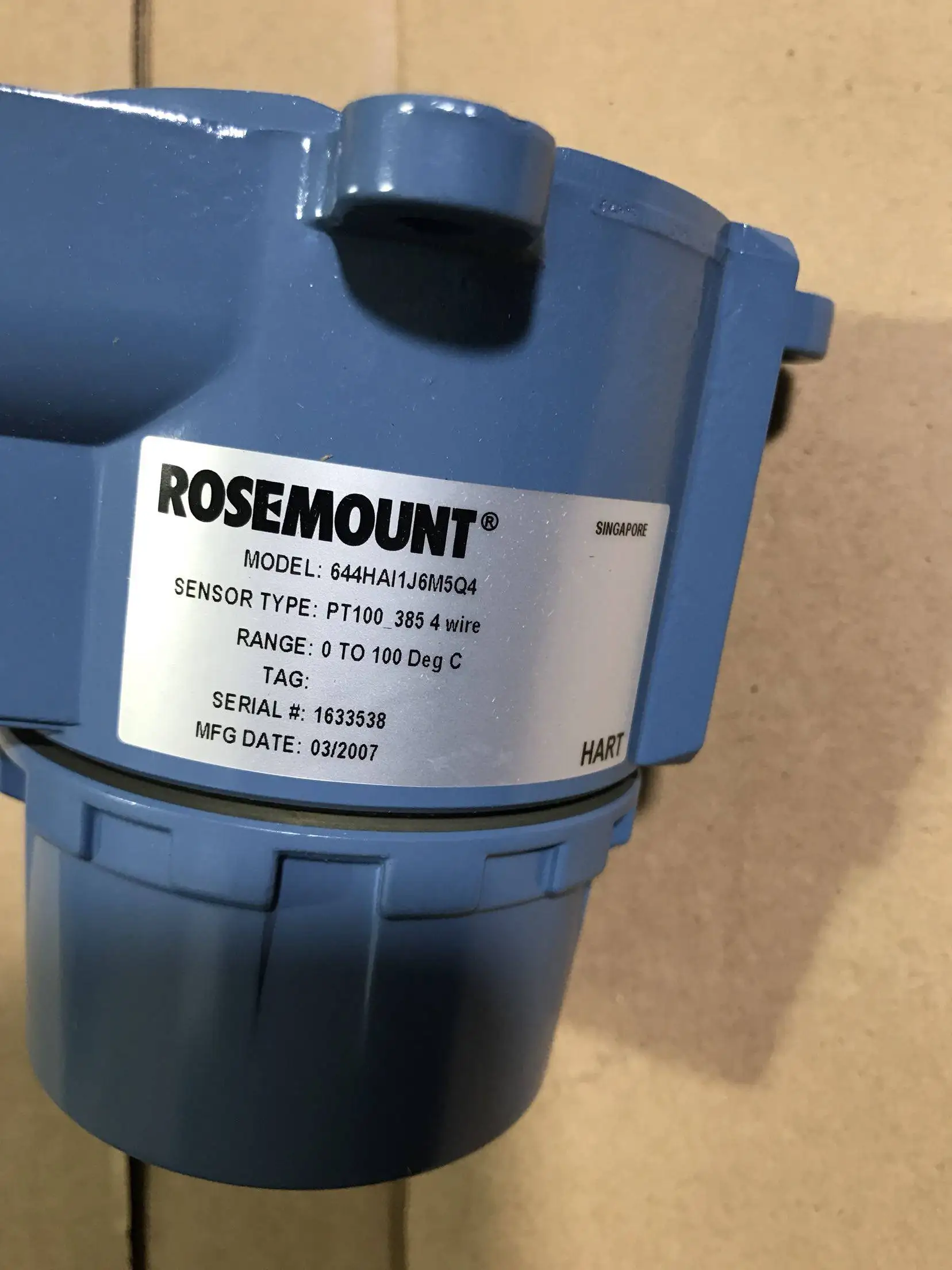 Emerson rosemounte 644HA Hart 4-20mA температуры датчик 2 T Ну 644HANAJ6XA с ЖК-дисплеем