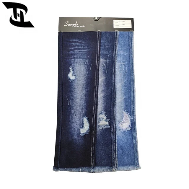 
13oz denim fabric manufacturer in China new designs satin jeans fabric 