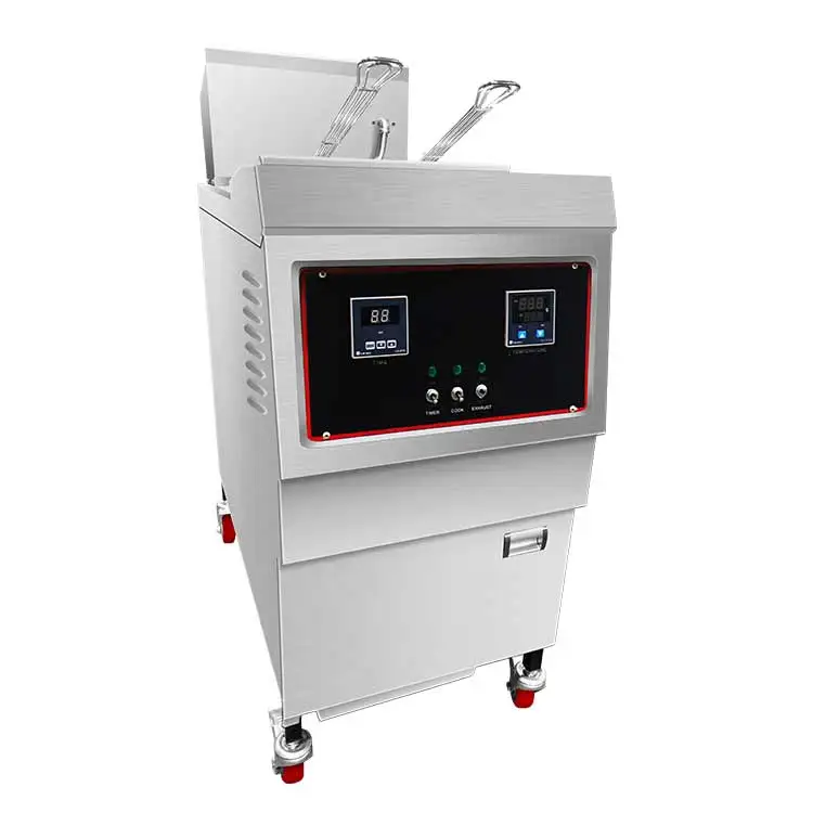 MacDonald KFC Fast Food Restaurant 25L Computer Panel Commercial Gas Chicken Pressure Fryer