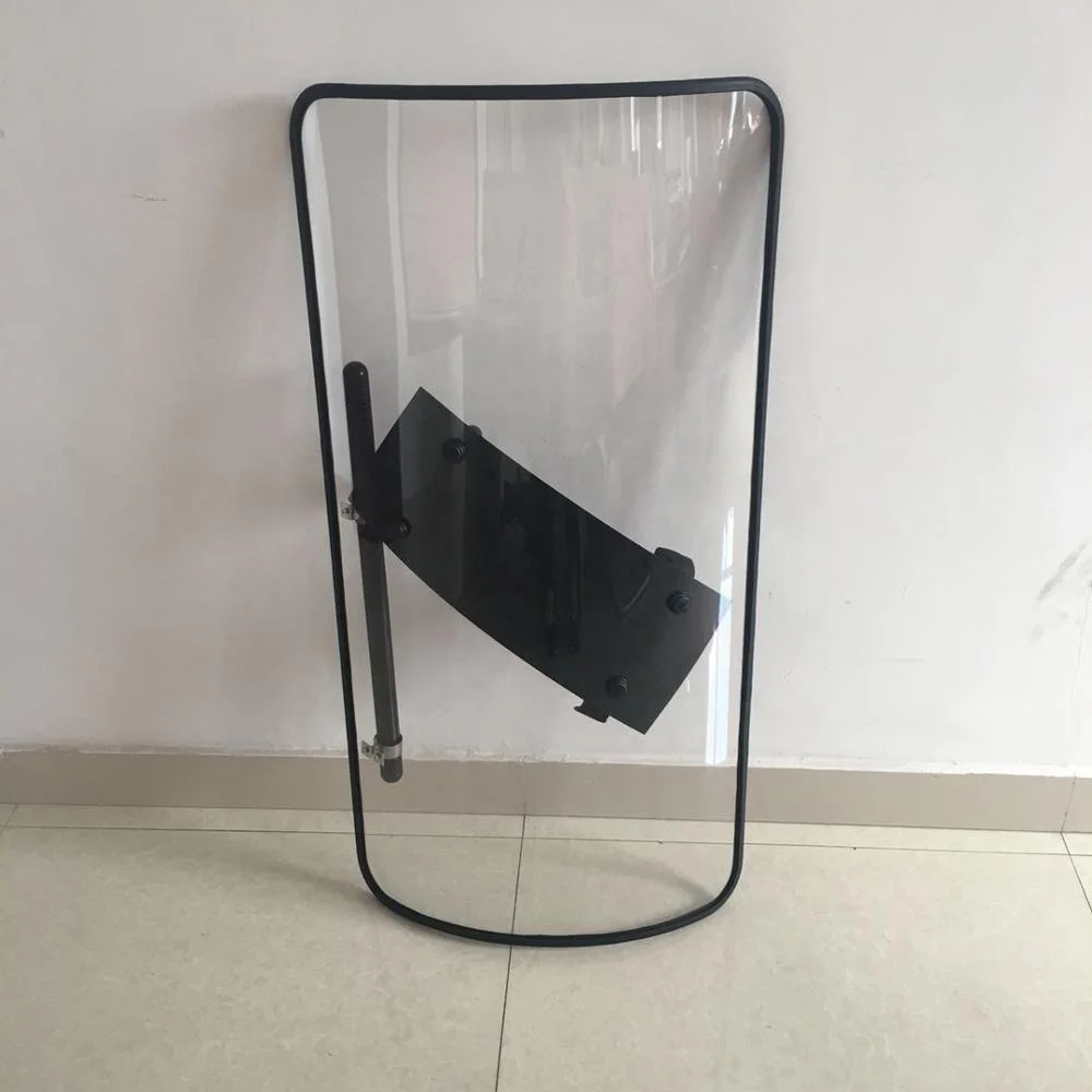 1100*600*4mm transparent anti riot shields with rubber cover