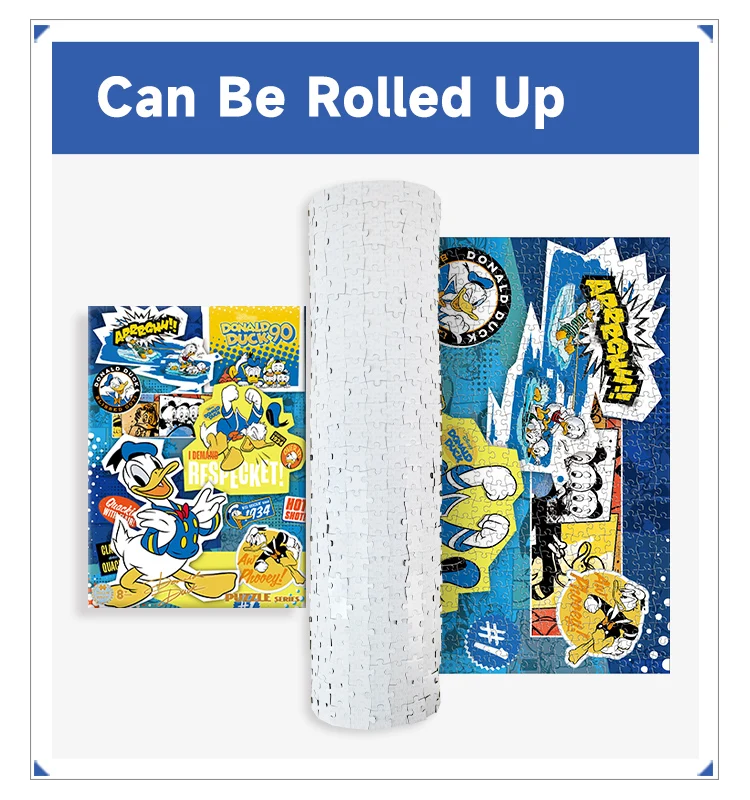 Blue Card Donald Duck 1000 Piece Paper Jigsaw Puzzle 1000pcs mat games