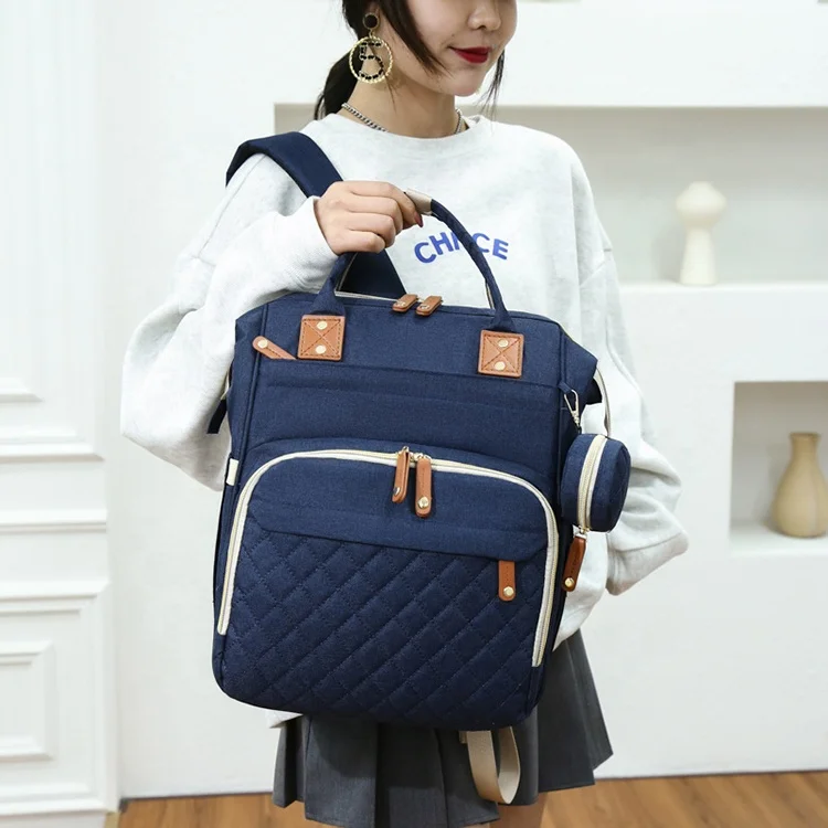 Multi-function Travel Back Pack Maternity Baby Changing Bags Diaper Bag Backpack Polyester Trio Backpacks 1pc/poly Bag + 500PCS