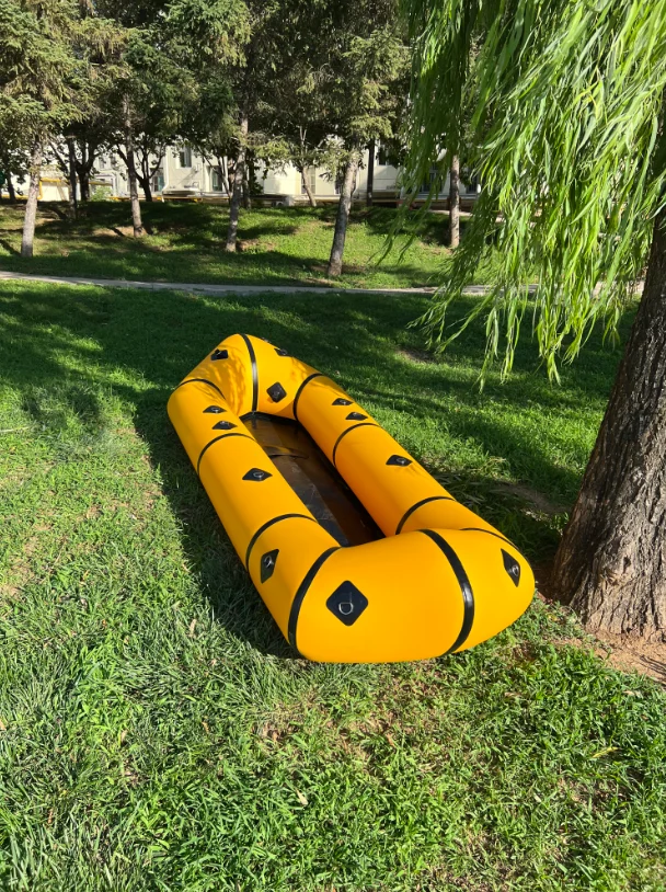 2024 Hot sale Pack Raft OEM Factory Price Inflatable single Kayak Pack Raft