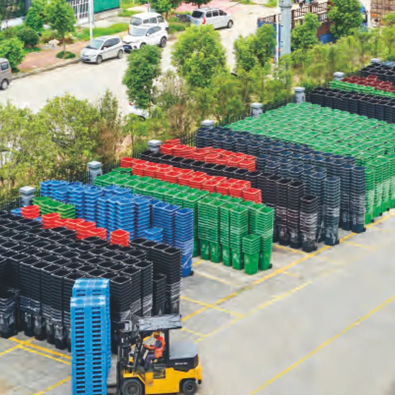 Factory 100L 120L 240L customized plastic step on waste container recycle waste bin with wheels